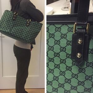 Authentic green Gucci bag